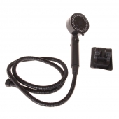 Sprchová hlavica čierna s hadicou 1,5 m