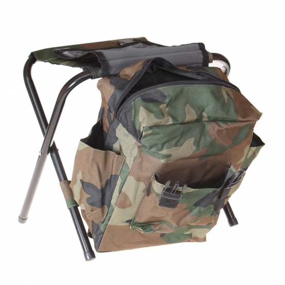 Turistické skladacie kreslo s batohom