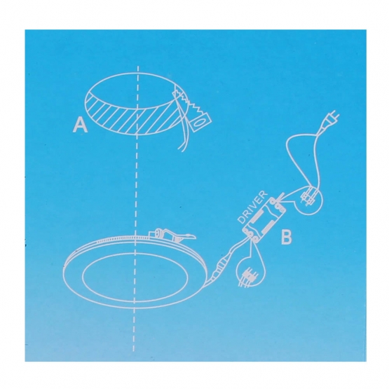 LED panel vestavné 18 W