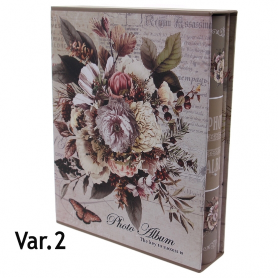 Fotoalbum s kyticou na 200 fotografií béžovej