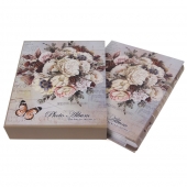 Fotoalbum s kyticou na 200 fotografií béžovej