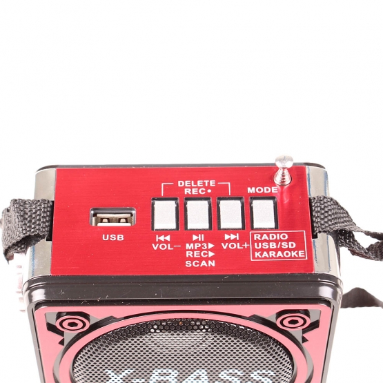 Multimediálne rádio GM-6188TD červené