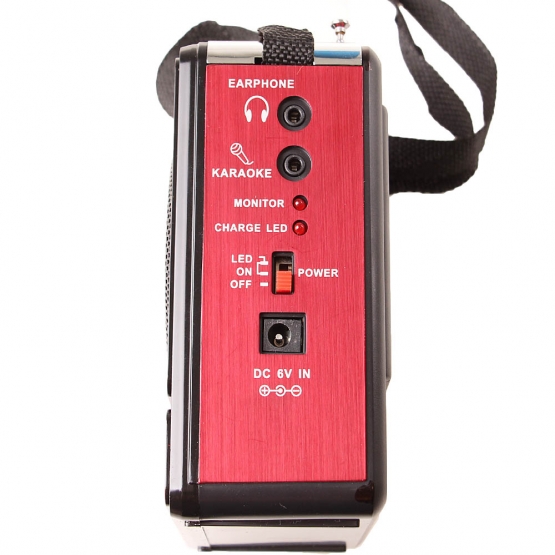 Multimediálne rádio GM-6188TD červené
