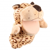 Plyšový maňuška na ruku leopard