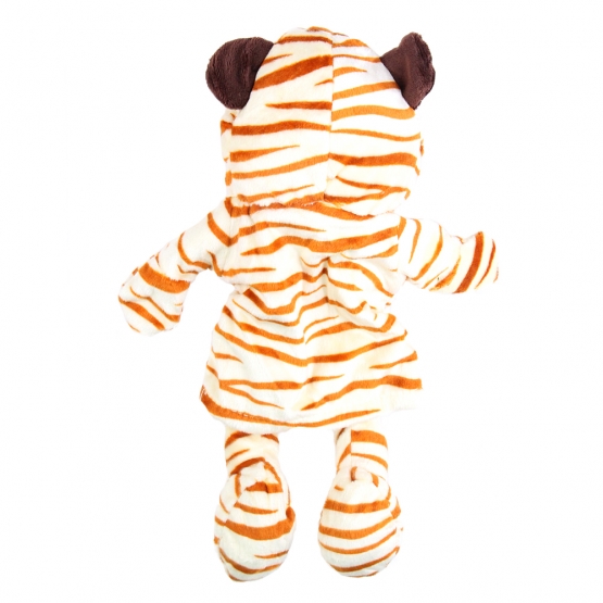 Plyšový maňuška s nohami na ruku tiger