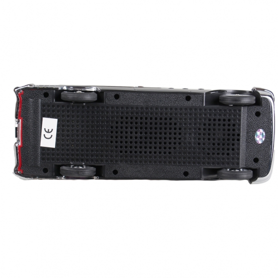 Reproduktor retro auto čierno-červené