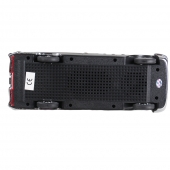 Reproduktor retro auto čierno-červené