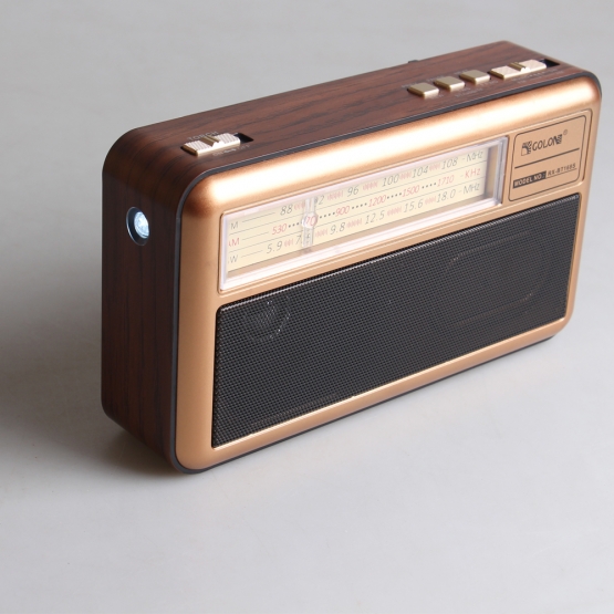 Prenosné 3-pásmové solárne rádio X-BASS žlté