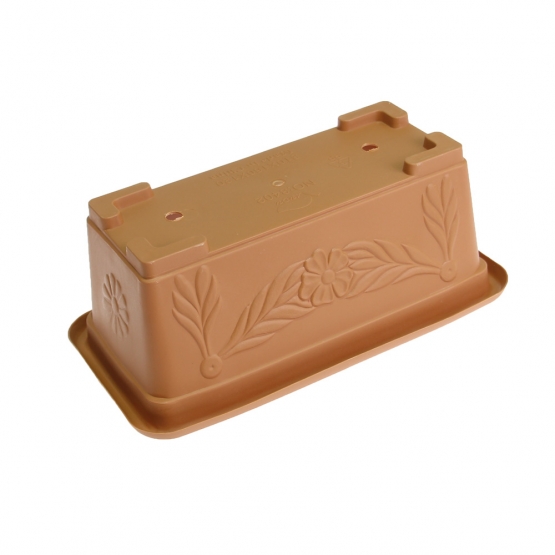 Truhlík na kvety so vzorom 31 cm