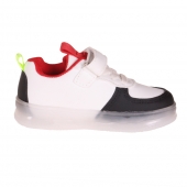 Detské tenisky svietiace trojfarebné čierne