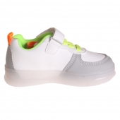 Detské tenisky svietiace trojfarebné šedé