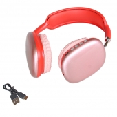 Bezdrôtové slúchadlá P9 červená