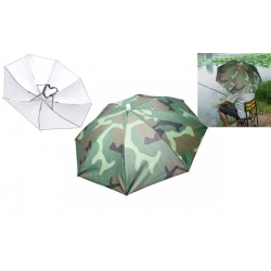 Skladací dáždnik na hlavu maskáčový