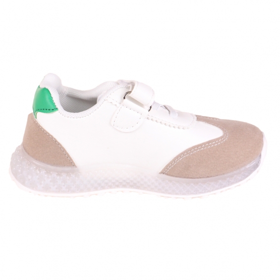 Detské tenisky svietiace so špičkou žltozelenej var.1