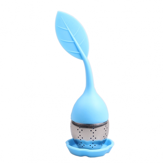 Silikónové sitko na čaj v tvare lístka