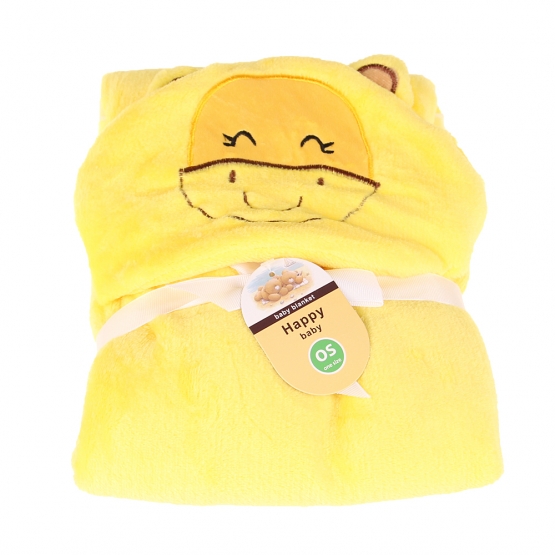 Detská deka Happy Baby žltá – levík