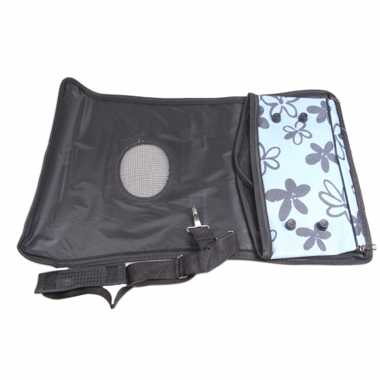 Skladacia prenosná taška pre domáce zvieratá modrá