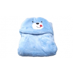 Detská deka Happy Baby modrá – medvedík