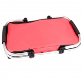 Termo skladací nákupný košík s vekom červený