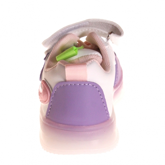 Detské tenisky svietiace trojfarebné fialové