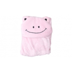 Detská deka Happy Baby ružová - žabička