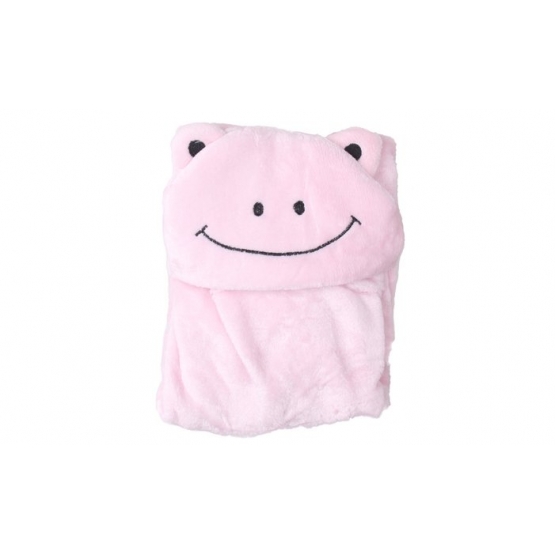 Detská deka Happy Baby ružová - žabička