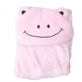 Detská deka Happy Baby ružová - žabička