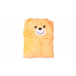 Detská deka Happy Baby oranžová – medvedík