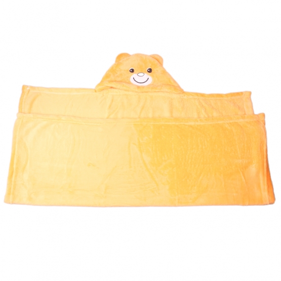 Detská deka Happy Baby oranžová – medvedík