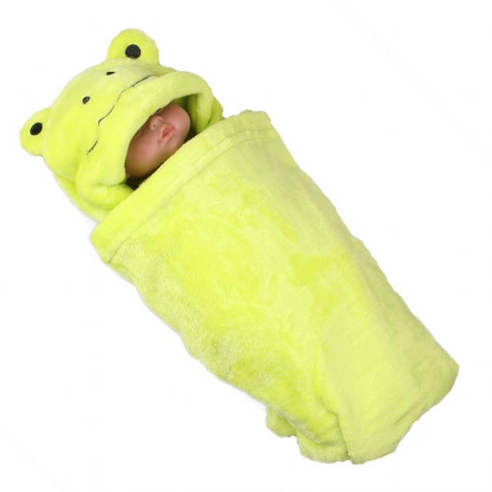 Detská deka Happy Baby zelená - žabička
