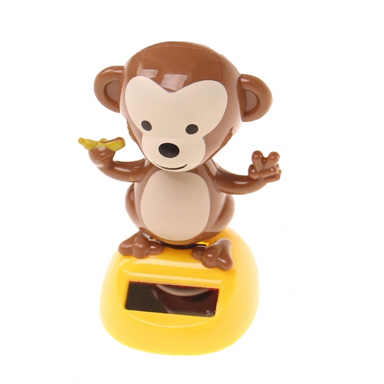 Solárna tancujúce dekorácie opička s banánom