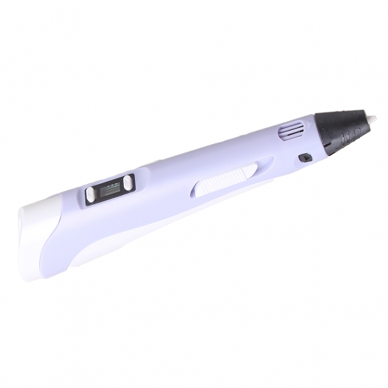 3D pero s LCD displejom modré