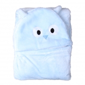 Detská deka Happy Baby modrá - sova