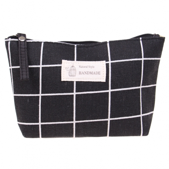 Kozmetická taška Handmade čierna kocka