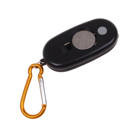 Vreckové ľad svetlo s karabínou žlté