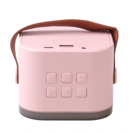 Mini karaoke zvukový systém ružový