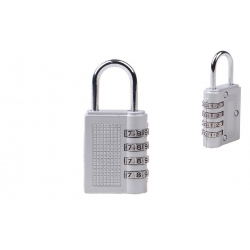 Visiaci zámok s číselným kódom strieborný