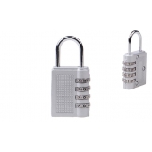 Visiaci zámok s číselným kódom strieborný