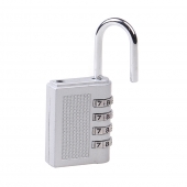 Visiaci zámok s číselným kódom strieborný