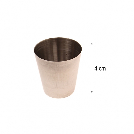 Sada mini cestovných nerezových panákov tmavý maskáč