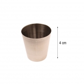 Sada mini cestovných nerezových panákov tmavý maskáč