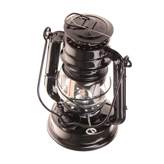 Petrolejová lampa 19 cm čierna