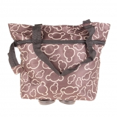 Nákupná taška s kolieskami hnedá