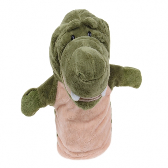 Plyšový maňuška na ruku krokodíl