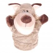 Plyšový maňuška na ruku vlk