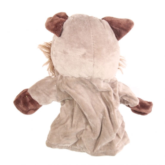 Plyšový maňuška na ruku vlk