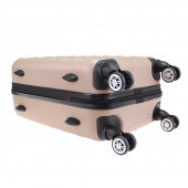 Sada 3 kufrov škrupinových LA2 béžová