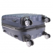 Sada 3 kufrov škrupinových LA3 tmavo modrá