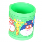 Hrnček detský plastový (zelený so zvieratkami)
