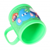 Hrnček detský plastový (zelený so zvieratkami)